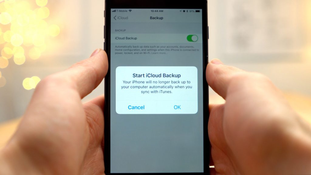 backup iphone to icloud